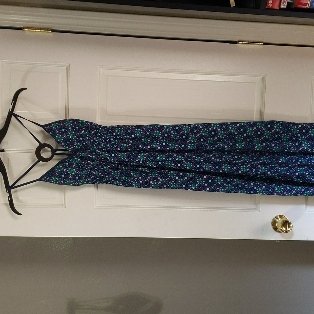 Summer dress - blue and purple